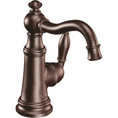 Click here to see Moen S42107ORB Moen S42107ORB Weymouth Single-Handle High Arc Bathroom Faucet, Oil Rubbed Bronze