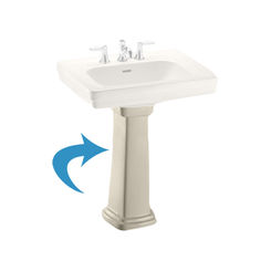 Click here to see Toto PT530N#12 TOTO PT530N#12 Promenade Sink Pedestal Only - Sedona Beige