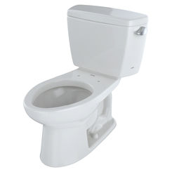 Click here to see Toto CST744SR#11 Toto Drake Two-Piece Elongated 1.6 GPF Toilet with Right-Hand Trip Lever, Colonial White - CST744SR#11