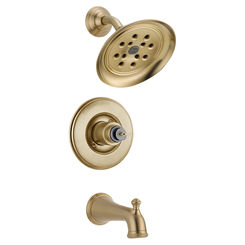 Click here to see Delta T14455-CZH2OLHP Delta T14455-CZH2OLHP Monitor 14 Series H2Okinetic Tub & Shower Trim (Less Handle) - Champagne Bronze