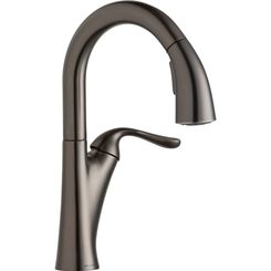 Click here to see Elkay LKHA4032AS Elkay LKHA4032AS Harmony Single-Hole Bar Faucet w/ Pull-down Spray, Antique Steel