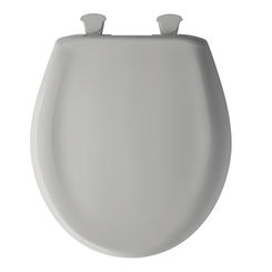 Click here to see Bemis 200SLOWT-162 Bemis 200SLOWT-162 Easy Close Round Plastic Toilet Seat - Silver