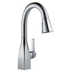 Click here to see Delta 9983-AR-DST Delta 9983-AR-DST Mateo Single Handle Pull-Down Bar/Prep Faucet, Arctic Stainless