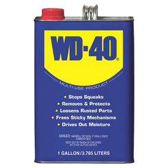 Click here to see WD-40 490118 WD-40 490118 Multi-Purpose Lubricant, 1 gal, Can, Light Amber, Liquid