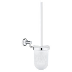 Click here to see Grohe 40658001 Grohe 40658001 Essentials Toilet Brush Set, Starlight Chrome