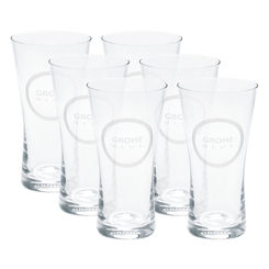 Click here to see Grohe 40437000 Grohe 40437000 Blue Water Glasses, 6 Pieces
