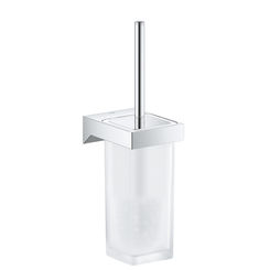 Click here to see Grohe 40857000 Grohe 40857000  Selection Cube Toilet Brush Set 