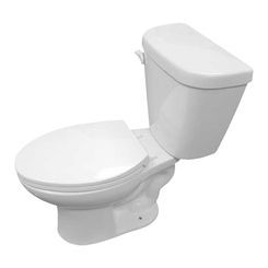 Click here to see ProStock PSTE100 ProStock Two-Piece Elongated Toilet, 1.28 GPF, No Seat, White, PSTE100