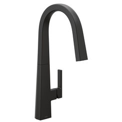 Click here to see Moen S75005BL Moen S75005BL Nio One-Handle Pulldown Kitchen Faucet, Matte Black (Handle Accent Included)