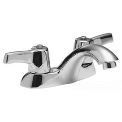 Click here to see Delta 21C128 Delta 21C128 Tech 2-Handle Cast Centerset Lavatory Faucet, Self Close Hooded Lever, No Pop-Up Hole, VR Laminar Outlet, Chrome