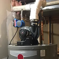 power venting a water heater