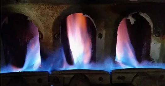 blue furnace burner flames are a good sign you don't have a carbon monoxide leak