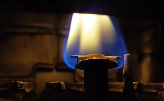 water heater burner flame