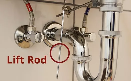 how to remove bathroom sink stopper by locating lift rod