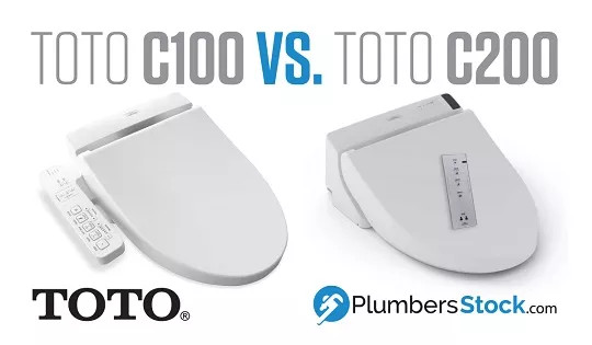 toto washlet c100 vs. c200