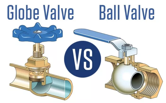difference between ball valve and globe valve
