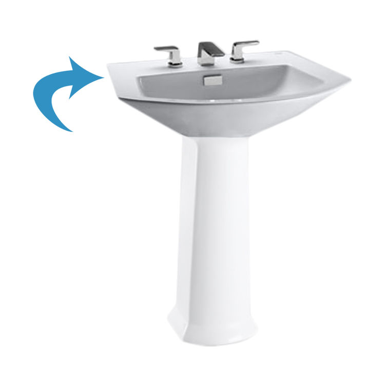 Toto LT962.8#11 Toto LT962.8#11 Colonial White Soiree Pedestal Lavatory, Sink Only