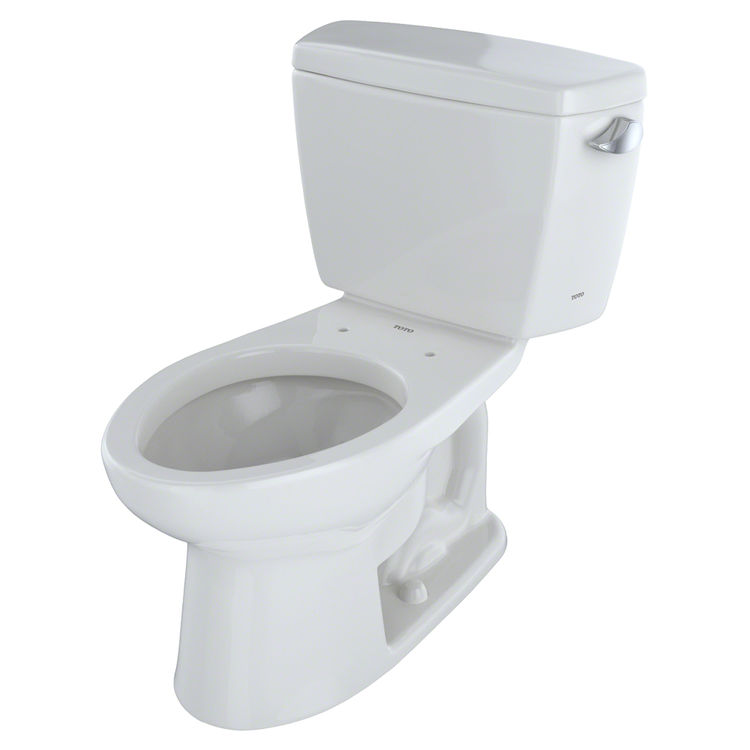 View 2 of Toto CST744SR#11 Toto Drake Two-Piece Elongated 1.6 GPF Toilet with Right-Hand Trip Lever, Colonial White - CST744SR#11