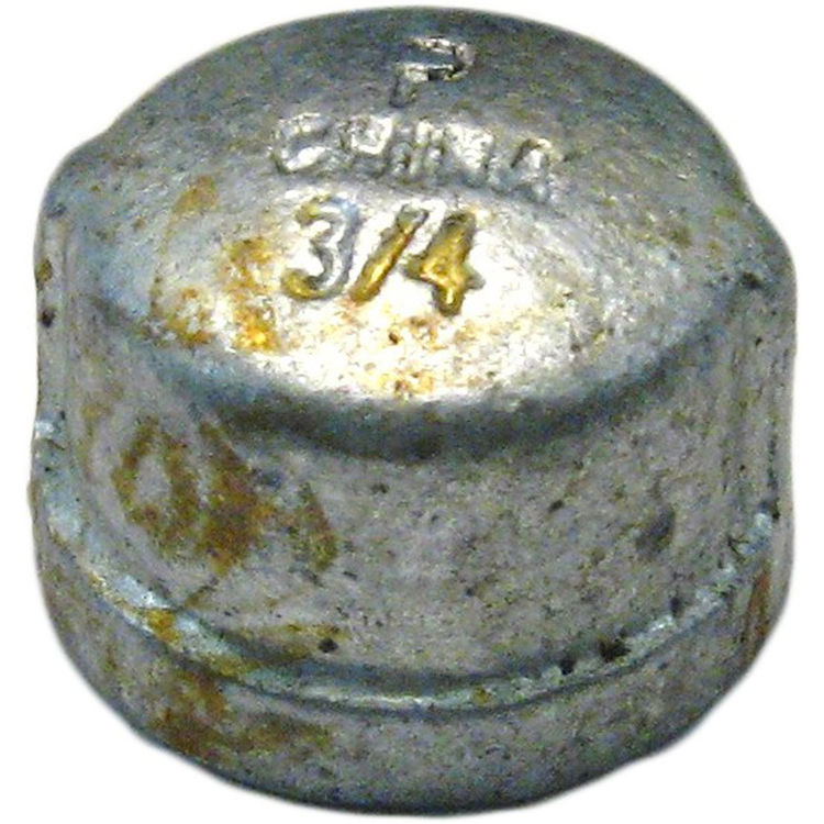 Commodity GALCAP34 Galvanized Cap, 3/4 Inch