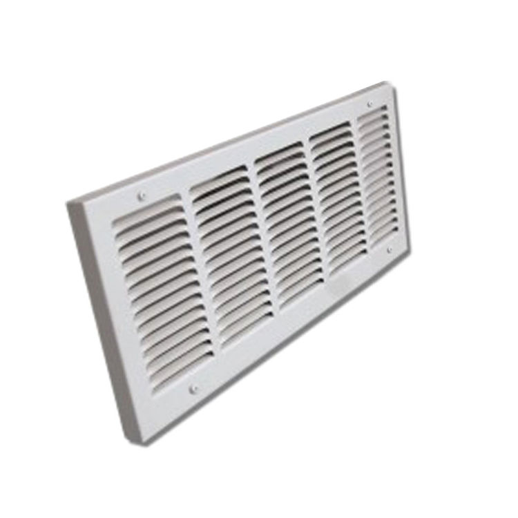 Shoemaker 1150-24X10 24x10 Soft White Baseboard Return Air Grille (Steel) - Shoemaker 1150