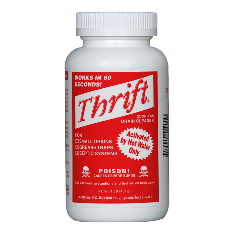 Thrift T200 Odorless NonAcid Pipe & Drain Cleaner, 2 lbs