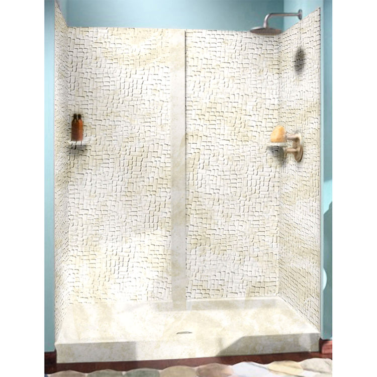 Swanstone DK326072PB125 Cloud White 32"X60"X72" Deco Wall Panel Kit