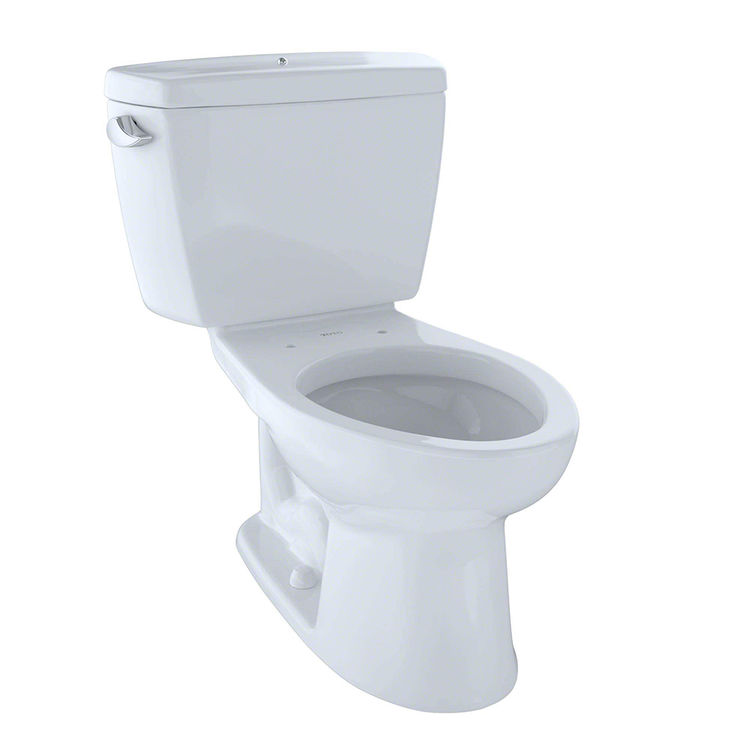 View 2 of Toto CST744SB#01 TOTO Drake Two-Piece Elongated 1.6 GPF Toilet with Bolt Down Tank Lid, Cotton White - CST744SB#01
