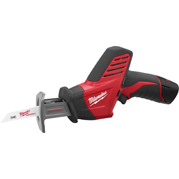 Milwaukee 2420-21 Hackzall M12 2420-21 Straight Cordless Reciprocating Saw Kit, 12 V, Li-Ion, 1.4 Ah, 0 - 3000 spm