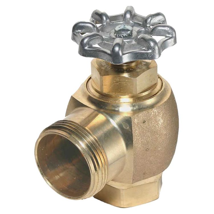 Sloan 388010 Sloan H-730-A Concealed Wheel Handle Back-Check Control Angle Stop - Rough Brass (0388010)