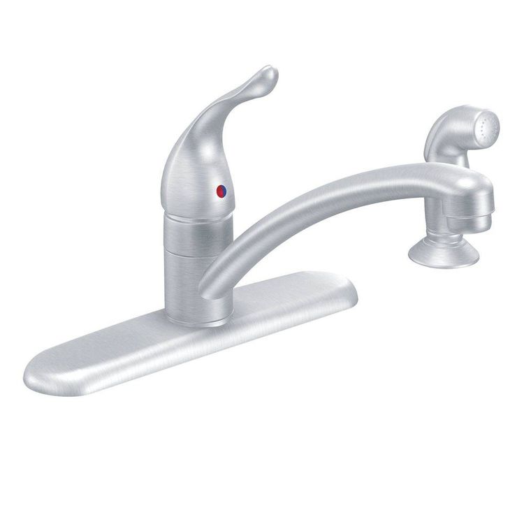 Moen 7430BC Moen 7430BC Chateau One Handle Kitchen Faucet Brushed Chrome