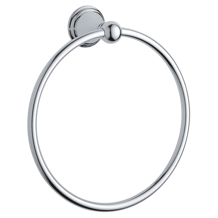 View 2 of Grohe 40151000 GROHE 40151000 Geneva Towel Ring - Chrome 