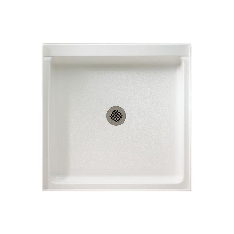 Swanstone R 3636 010 Veritek Shower Floor With Fit Flo Drain White