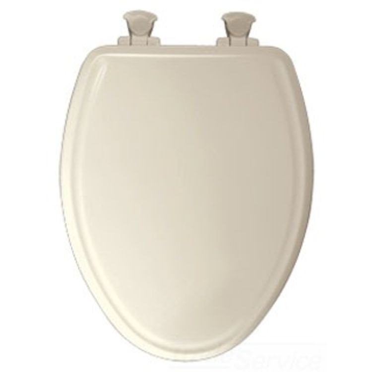 Bemis 1600E2346 Bemis 1600E2346 Biscuit Closed Front Elongated Toilet Seat with Cover