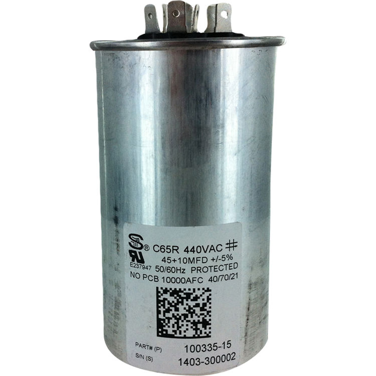 80//7.5 uf MFD 370//440 Volt VAC ClimaTek Round Capacitor fits Lennox # 100335-24 R100335-24