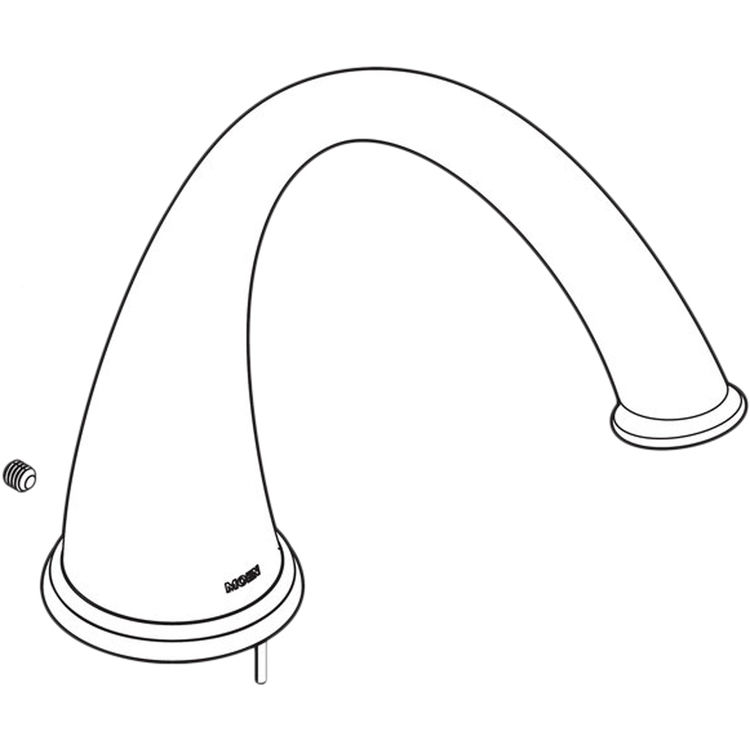 Moen 116665WR Moen 116665WR Roman Tub Spout Kit Wrought Iron
