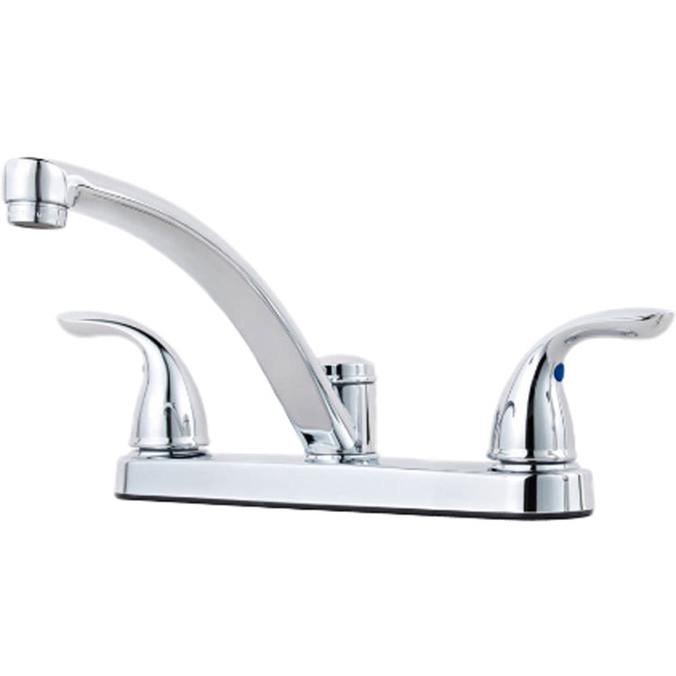 Pfister G135-7000 Pfister G135-7000 Pfirst Two-Handle Kitchen Faucet, Polished Chrome