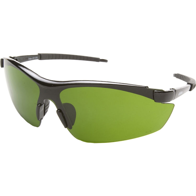 Edge Eyewear Dz11 Ir3 Zorge Safety Sunglasses Black Frame With Ir 3 O Light Welding Lens