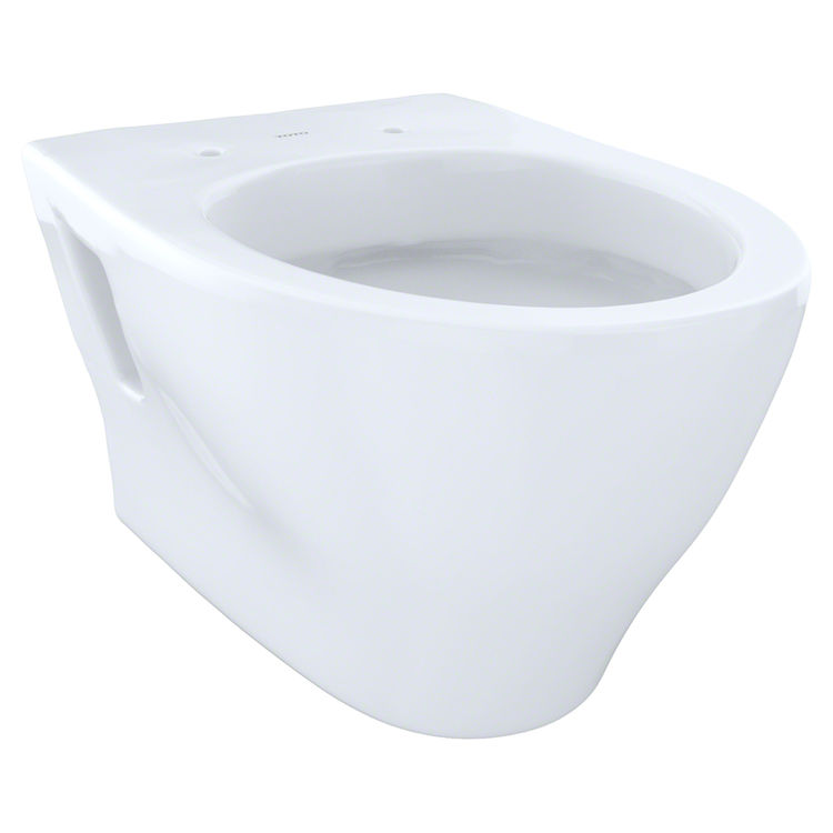 Toto CT418F#01 Toto Aquia Wall-Hung Elongated Toilet Bowl with Skirted Design, Cotton White - CT418F#01