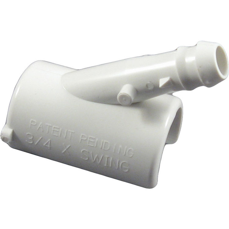 PVCYSAT343412FUNNY 3/4"x3/4"x1/2" PVC x FUNNY PIPE GLUE ON SADDLE WYE