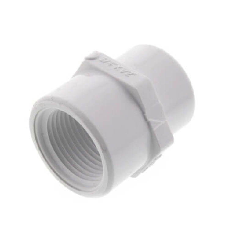 3 4 X 1 2 Schedule 40 Pvc Bell Reducer Threaded Plumbersstock