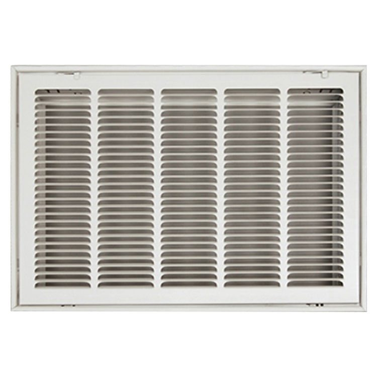 Shoemaker FG1-30X20 30x20 Soft White Stamped Face 1-inch Filter Grille (Steel) - Shoemaker FG1