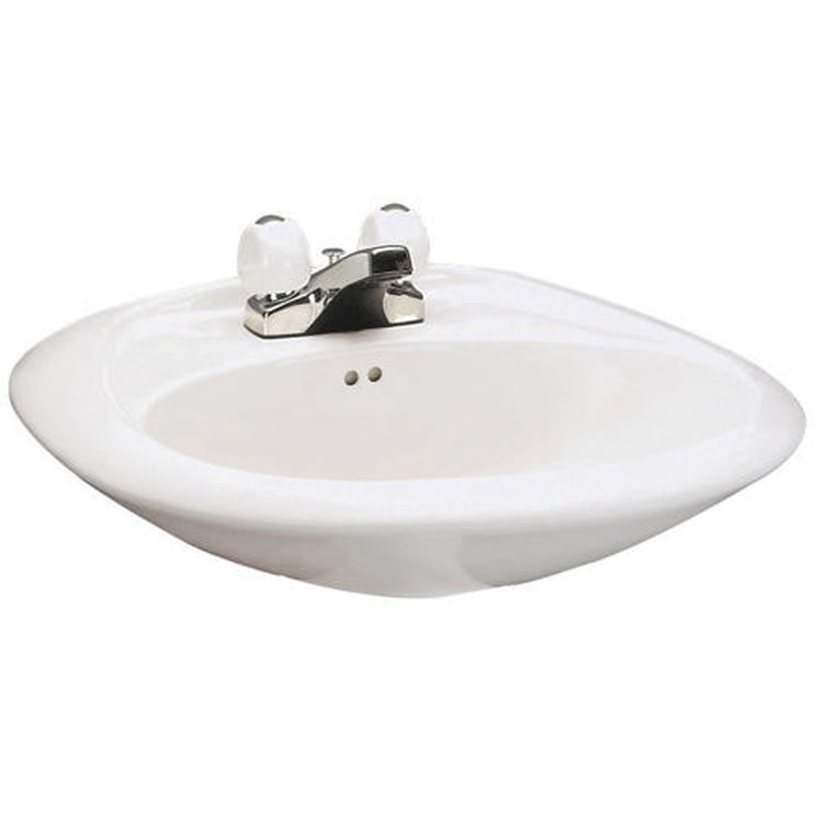 Mansfield Maverick White 4 Quot Center Pedestal Lavatory Basin
