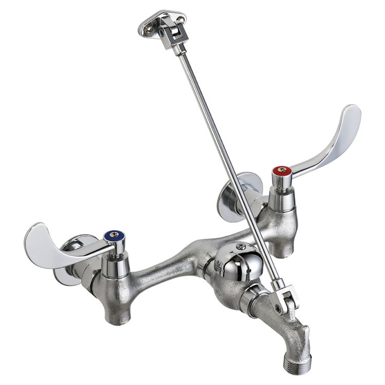 Delta 28c9lh Commercial Chrome Wall Mount Service Sink Faucet