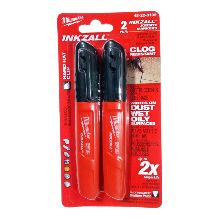 Milwaukee 48-22-3102 Milwaukee 48-22-3102 Two Pack of Black Point Markers