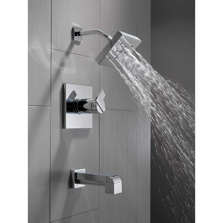 View 6 of Delta T17467 Delta T17467 Chrome Ara H20kinetic Tub and Shower Trim
