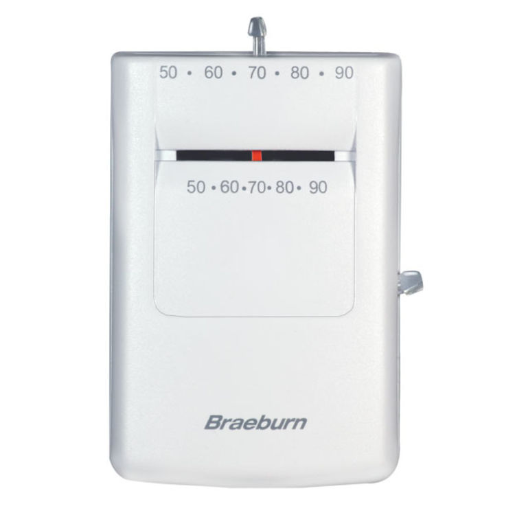View 2 of Braeburn 505 Braeburn 505 Heat Only Non-Programmable Mechanical Thermostat