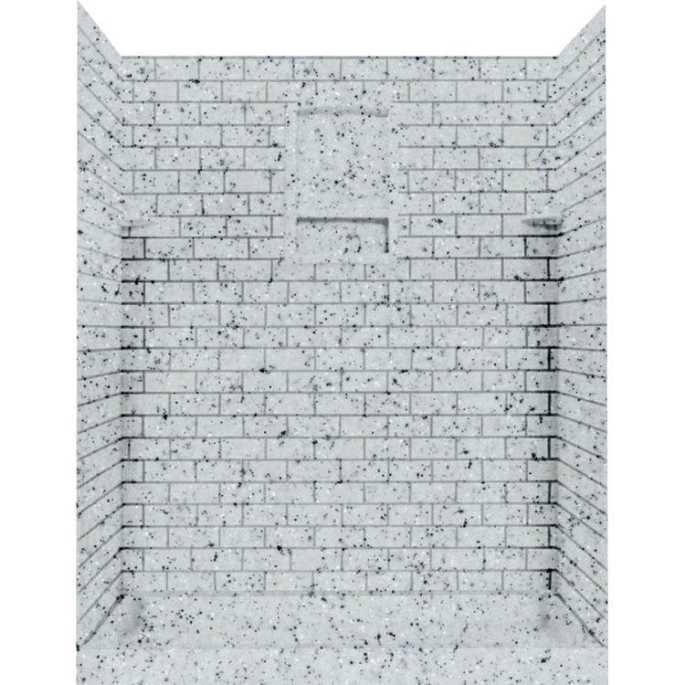 Swanstone Stmk72 3636 053 Subway Tile Shower Wall Kit 36x36x72 Tahiti Gray Swanstone Stmk72 3636 053 Subway Tile Shower Wall Kit 36x36x72 Tahiti Gray