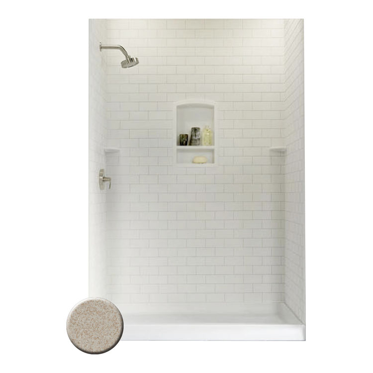 Swanstone STMK723662.060 Swanstone STMK723662060 Subway Tile Shower