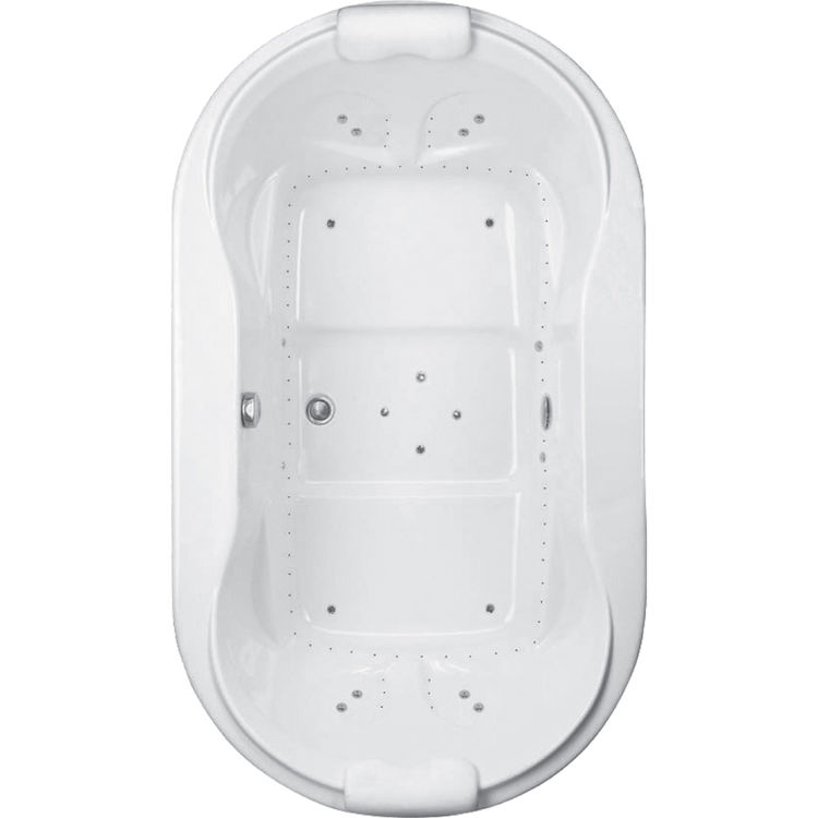 Mansfield 5577-WHT Mansfield Heathrow Oval Soaking Tub Without Spout Model 5577-WHT