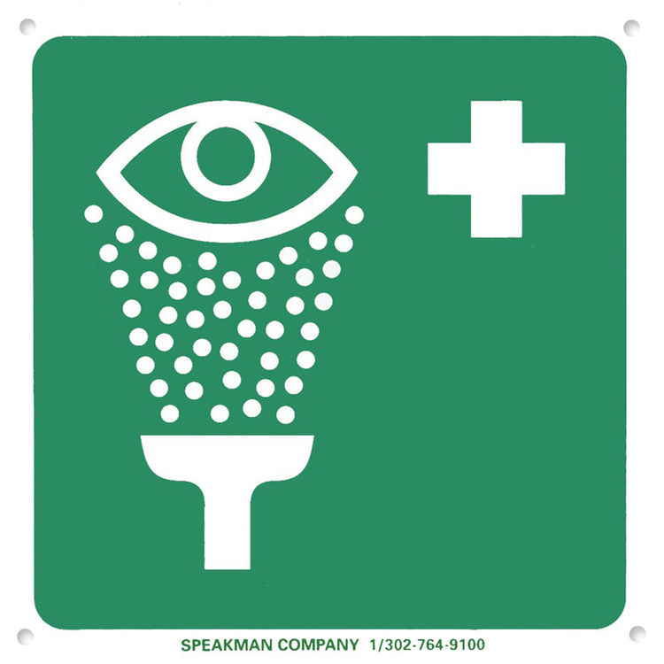 Speakman SGN1 Speakman Sgn1 Green / White Emergency Sign